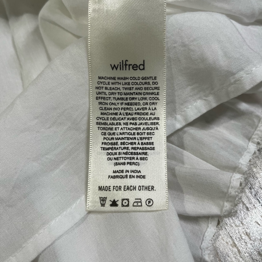 Wilfred Aritzia Aeneas White Midi Dress xl - Picture 9 of 11